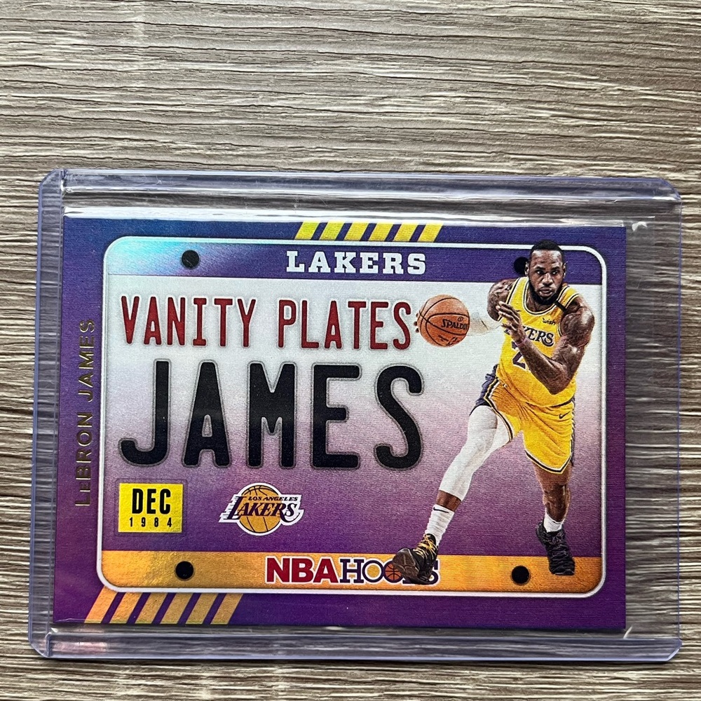 Lebron James Lakers Vanity Plates Insert